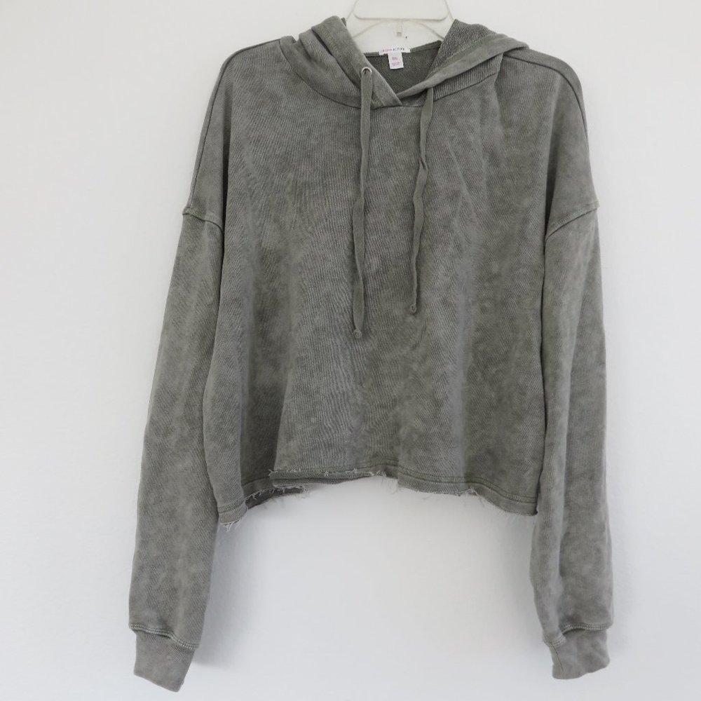 flirtitude active pullover Crop top sweater hoodie size XXL
